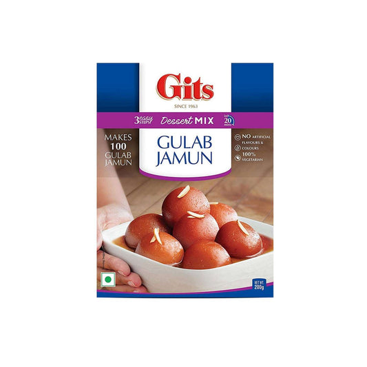 Gulab Jamun Gits 200g, délice sucré indien.