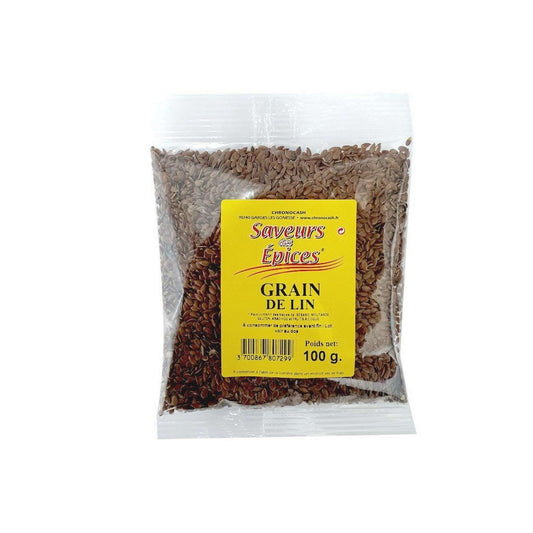 Graines de lin bio 100g Saveurs des Épices.