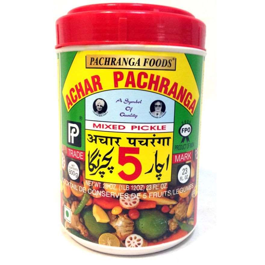 Achar Pachranga 800g - Mélange d'épices et de légumes exotiques, idéal pour plats de viande HALAL, riz et pain traditionnel. Livraison rapide et produits frais.