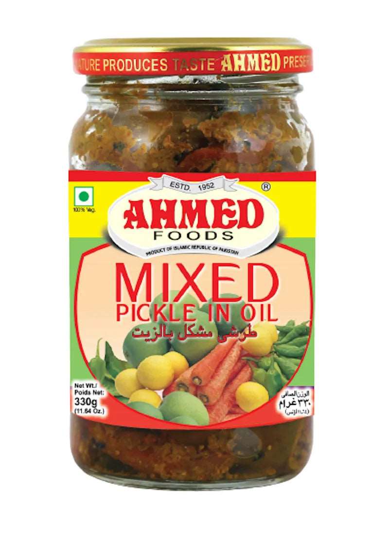 Pot de 330g de mélange achard Ahmed, condiment épicé pour viandes halal, légumes et riz