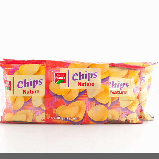 Chips nature Belle France 30g x 6 croustillantes et savoureuses parfaites pour apéritifs et petites faims garantie livraison rapide onlineshop