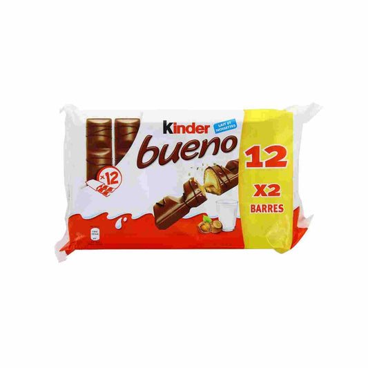 Balise 'alt' : "Kinder Bueno 12 barres chocolatées 516g