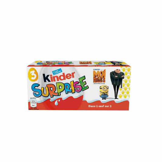 Pack de 3 œufs Kinder Surprise chocolat