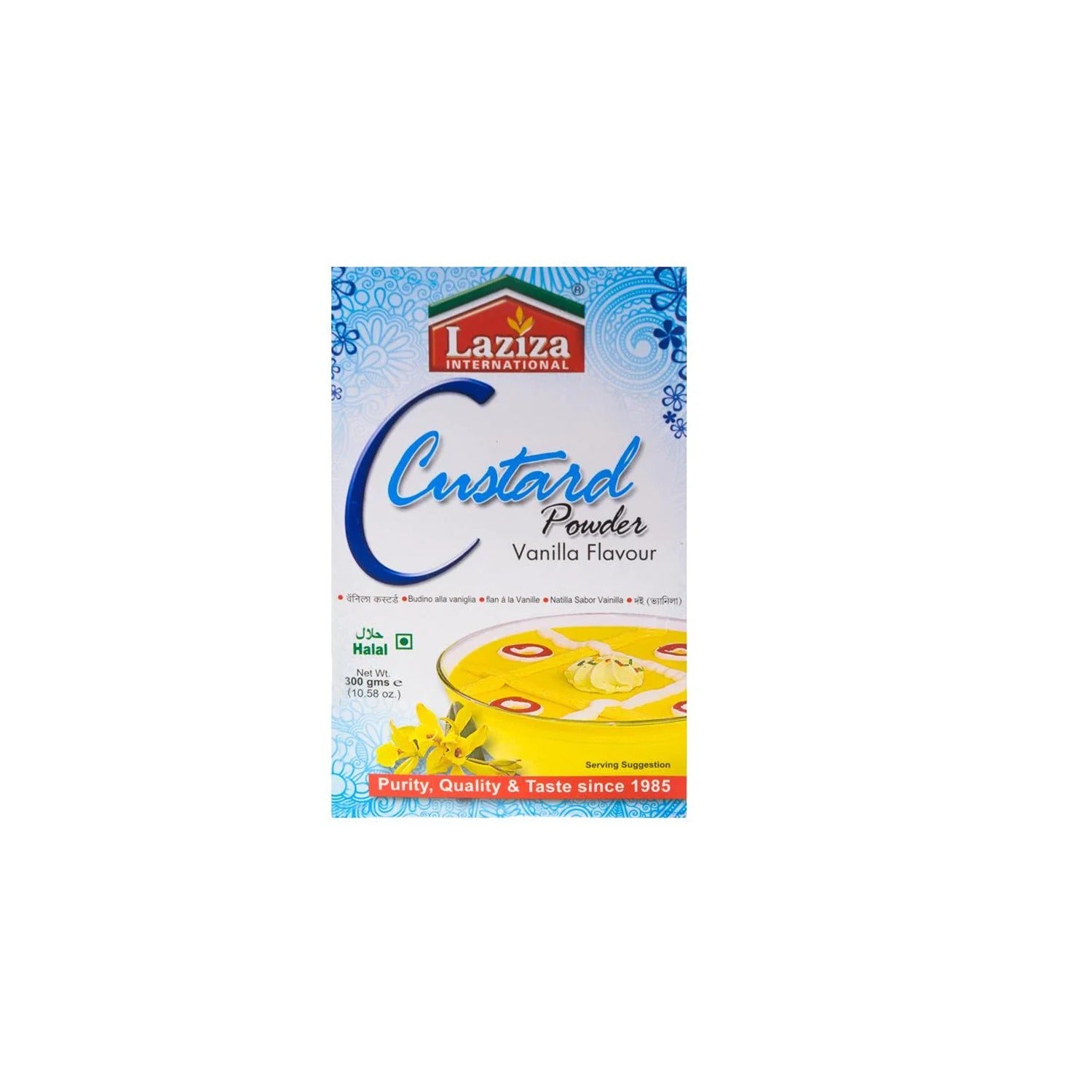 Custard vanille Laziza 300g, dessert sucré