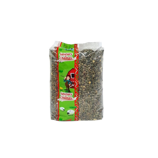 Pack de 1kg de lentilles vertes bio