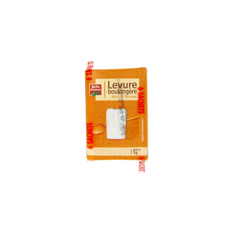 Levure boulangère Belle France 6x5g sachets