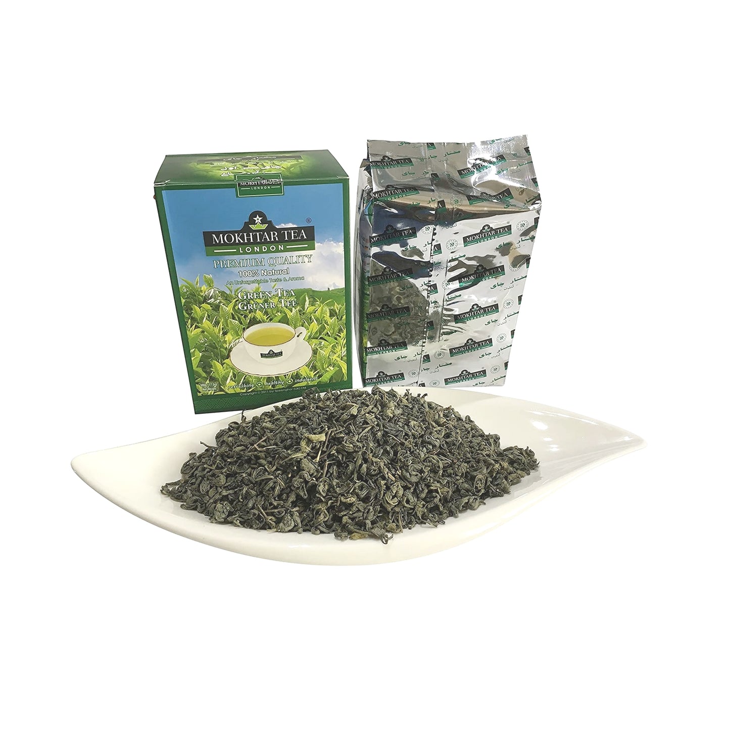 mokhtar tea london green tea the vert 500g