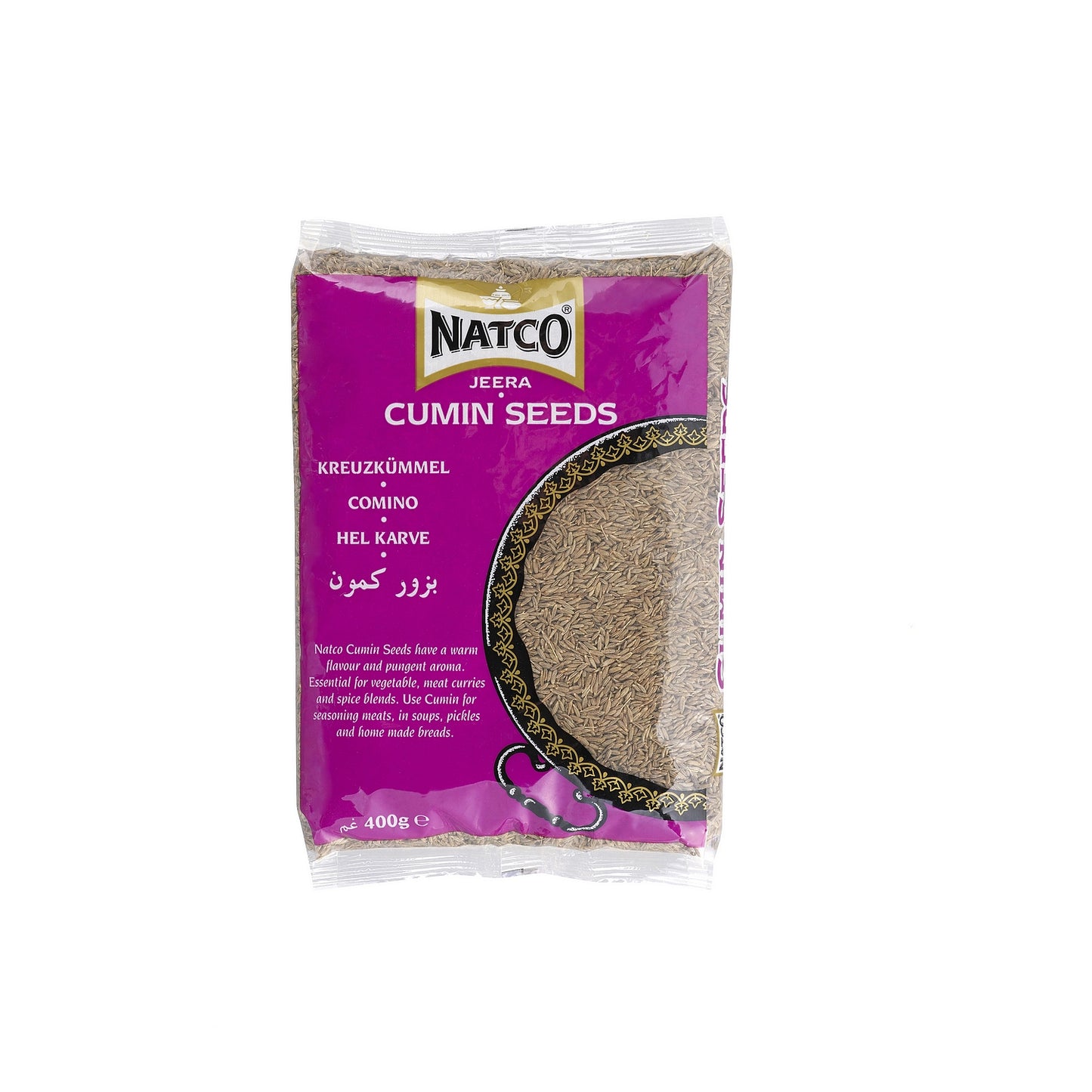 natco cumin zeera jeera whole 400g