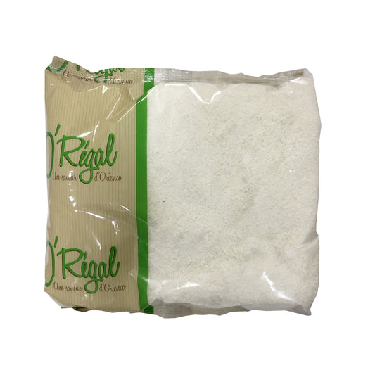 Noix de coco râpée Oregal 1kg emballage.