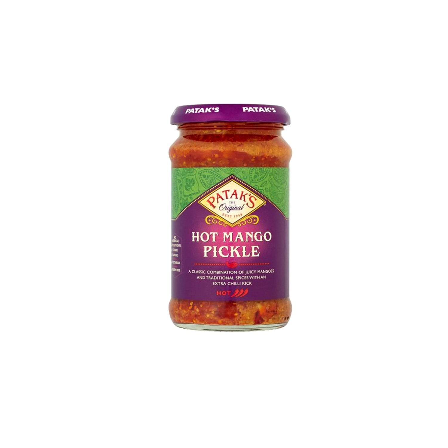 Pot de PATAKS Hot Mango Pickle 283g