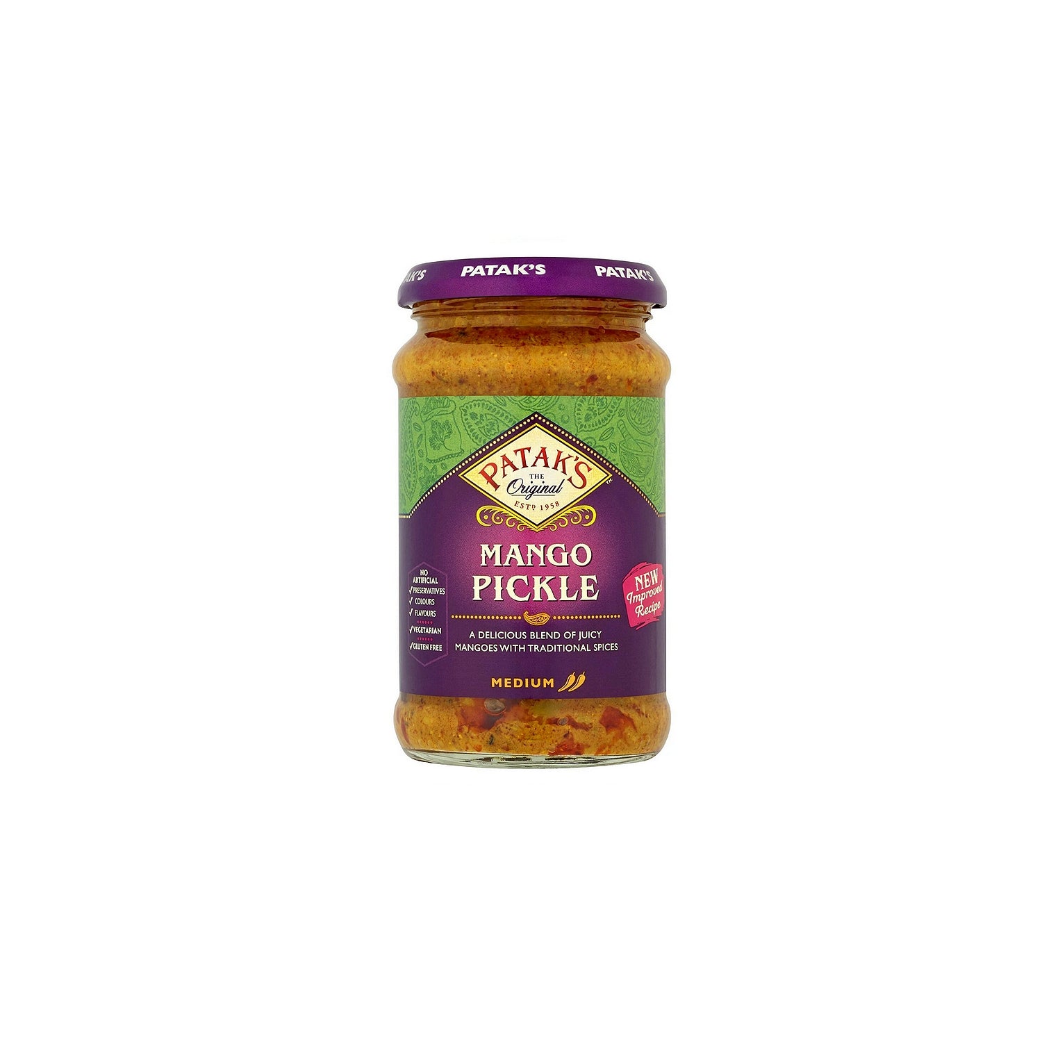 Pot de PATAKS Mango Pickle medium 283g