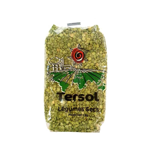 Pois cassés verts Tersol 1kg en paquet