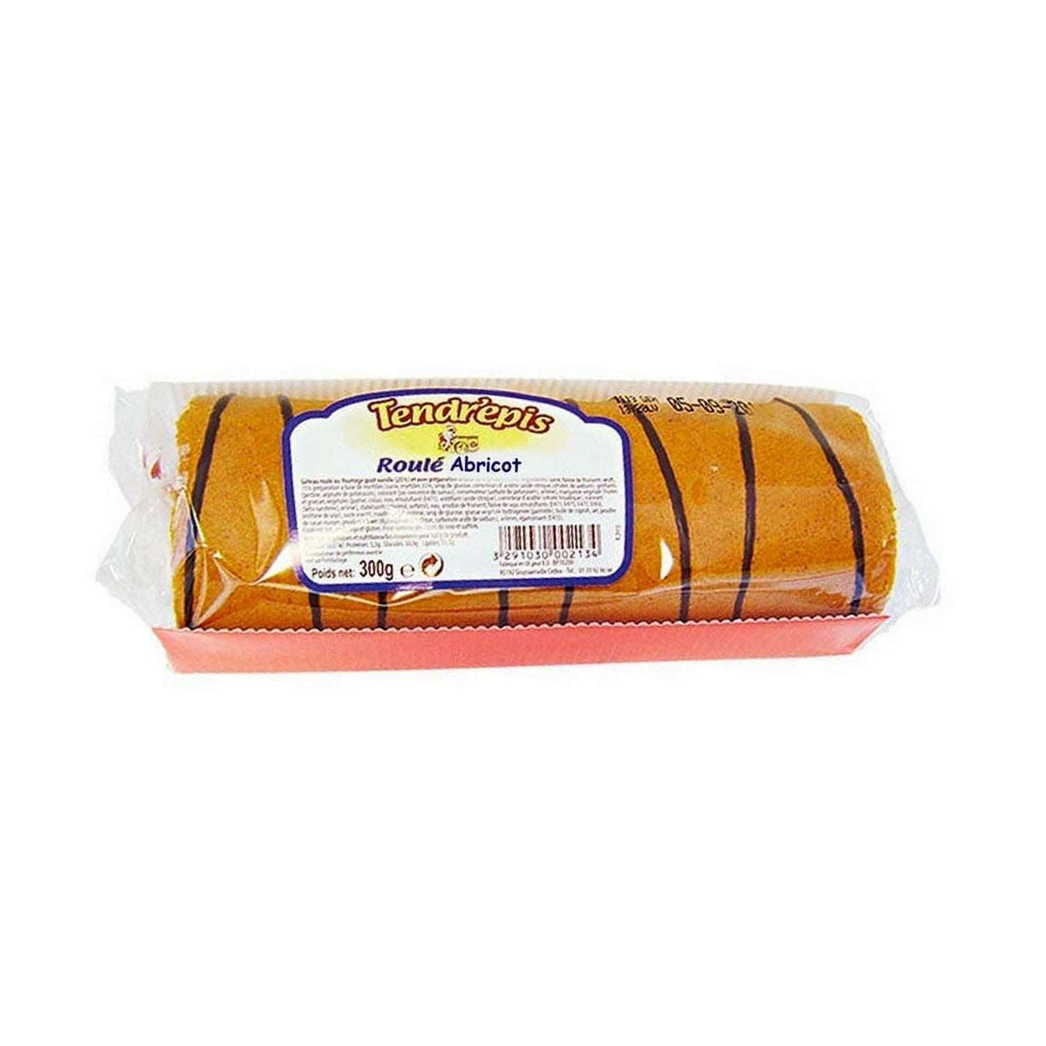 Gâteau roulé abricot 300g Tendrepis.