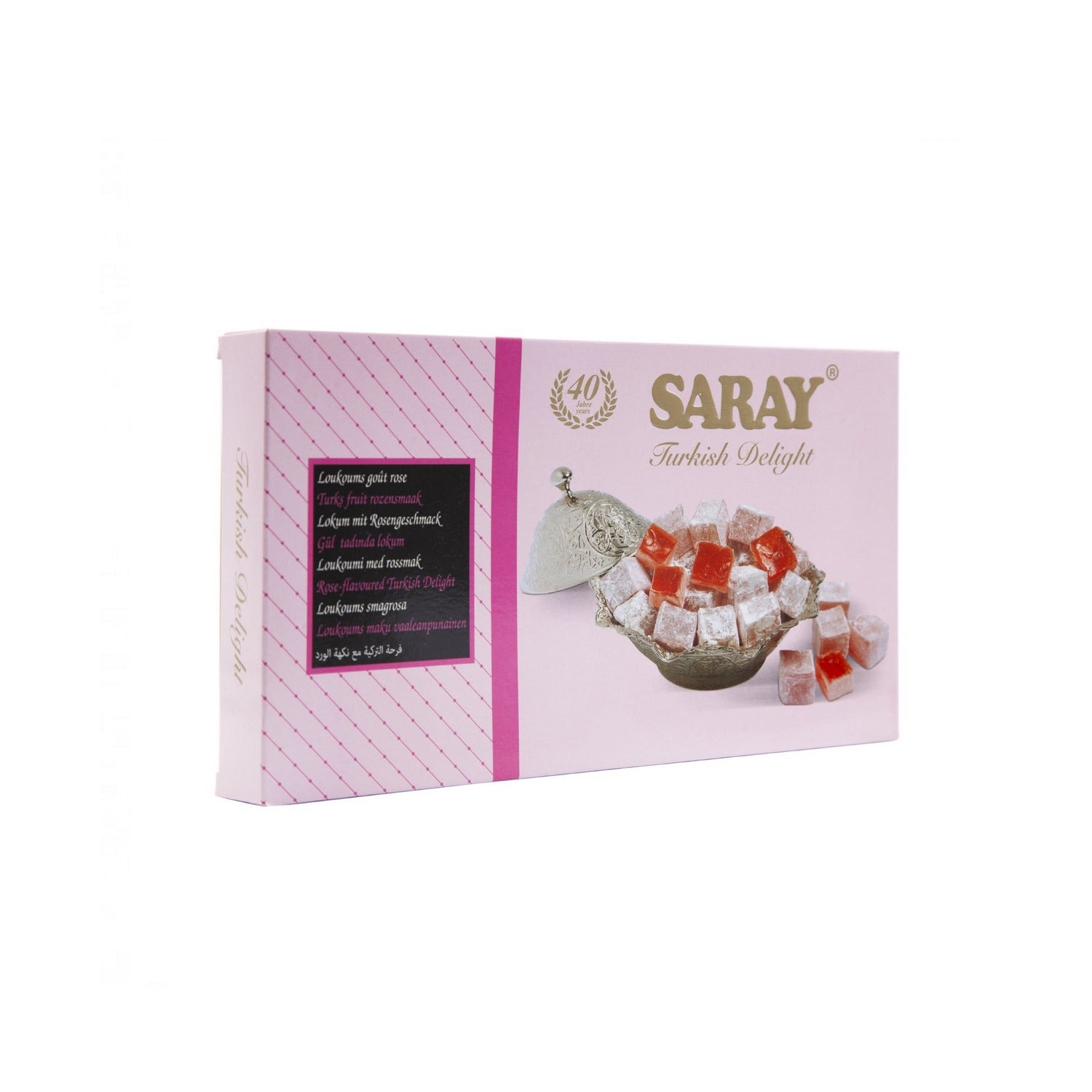 Loukoum rose SARAY 400g, confiserie turque