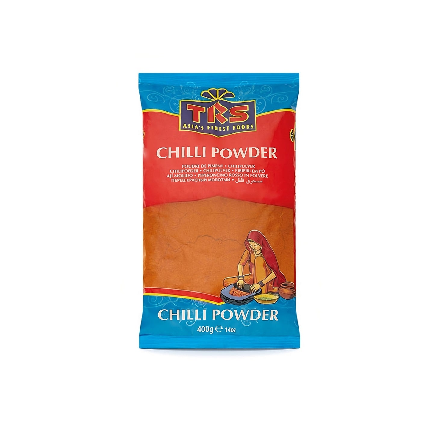 TRS Chili Powder 400g, épice piquante authentique.