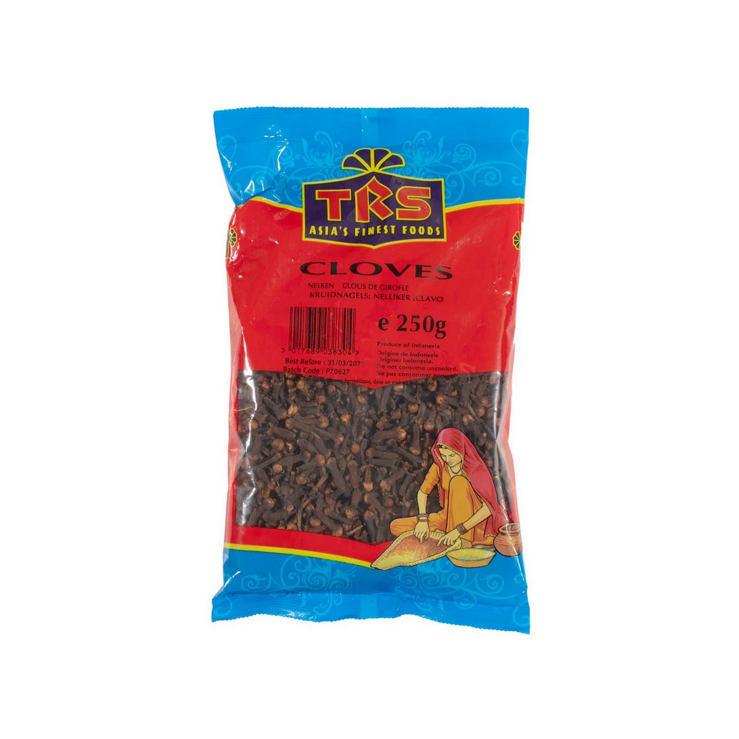 Whole TRS cloves 250g pack for cooking