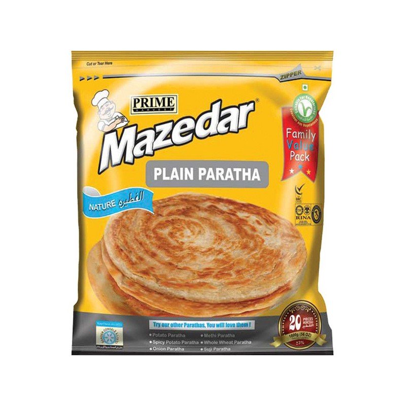 Classic plain paratha Mazedar 20pcs, frais, savoureux, livraison rapide, parfait pour currys, wraps, repas rapides.