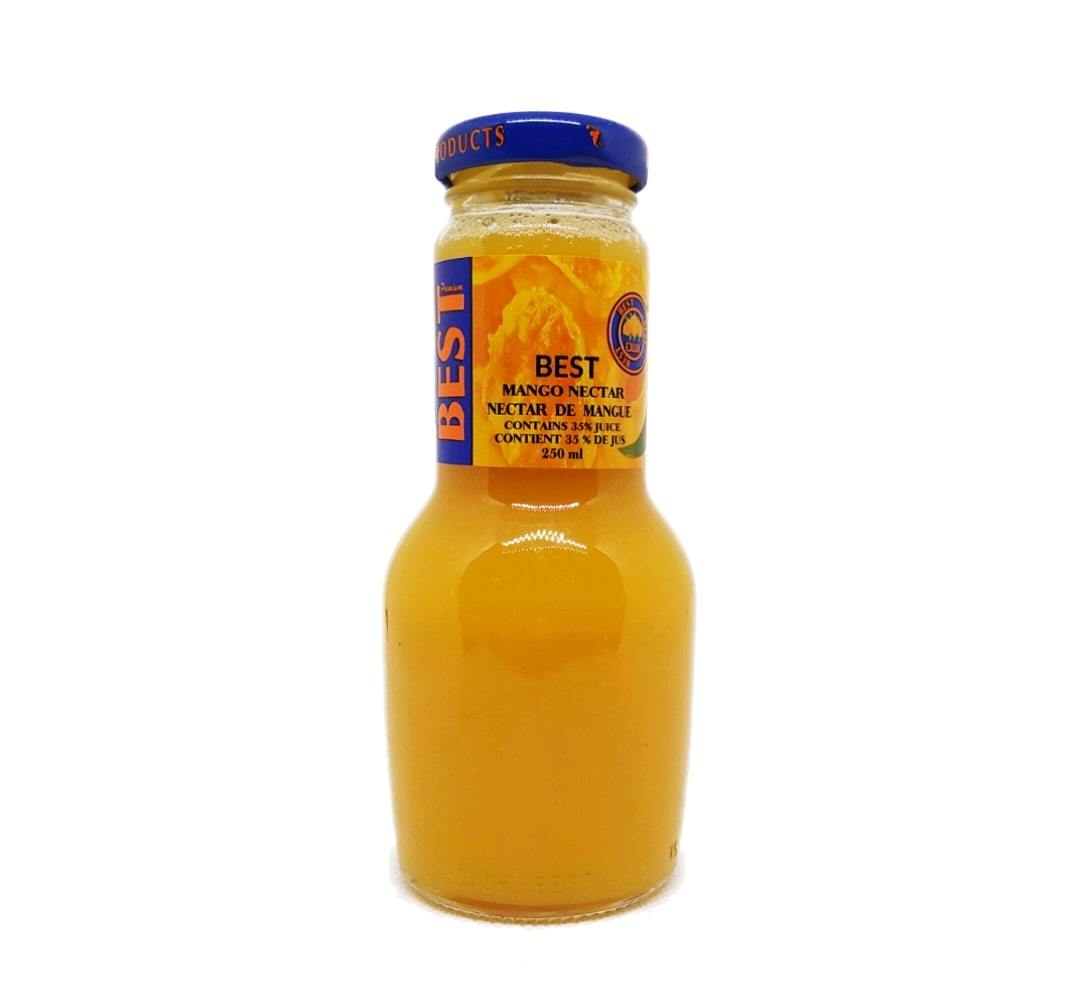 Bouteille de jus de mangue 250ml, tropical, fraîcheur, livraison rapide, produits frais, saveurs authentiques