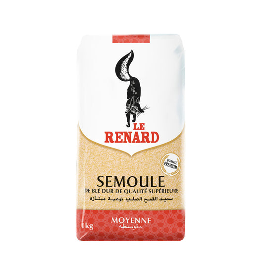 Semoule de blé moyenne Le Renard 1kg