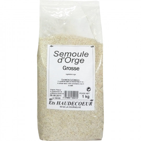 Semoule d'orge grosse 1kg en emballage