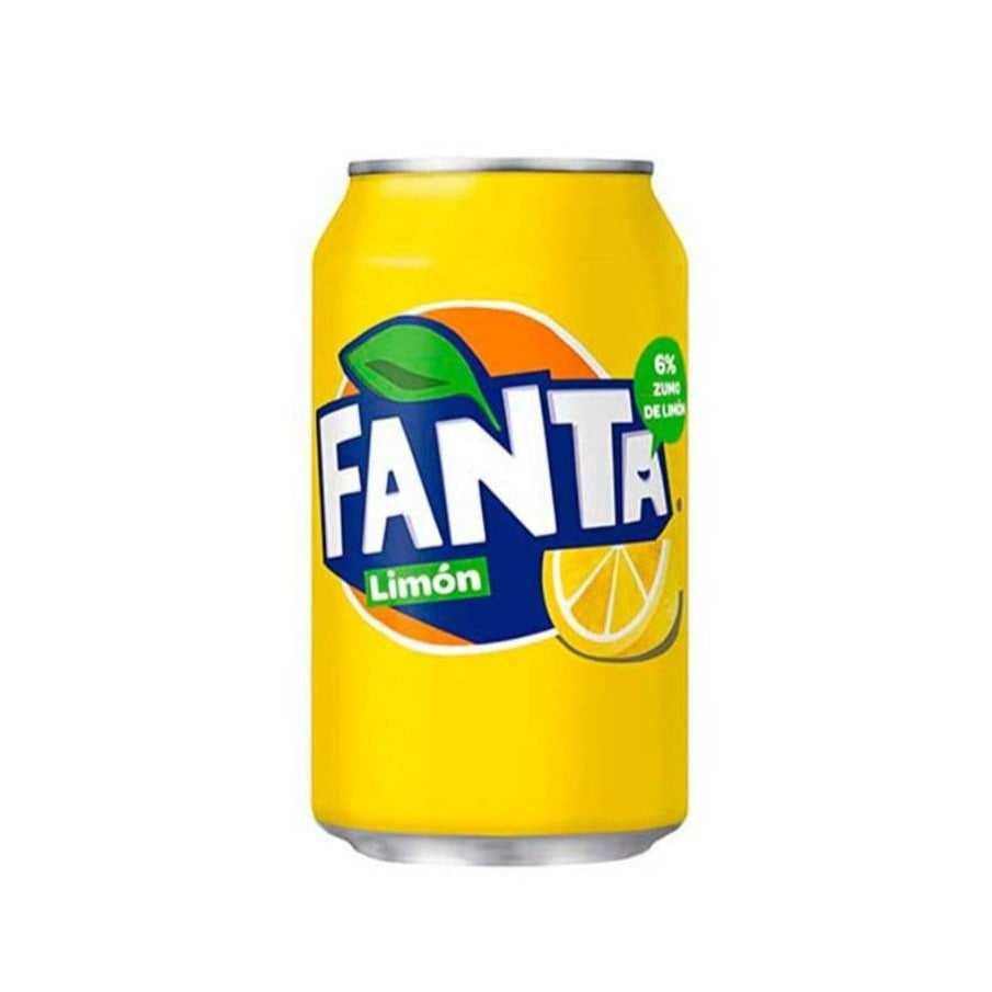 Canette Fanta citron 33cl rafraîchissante