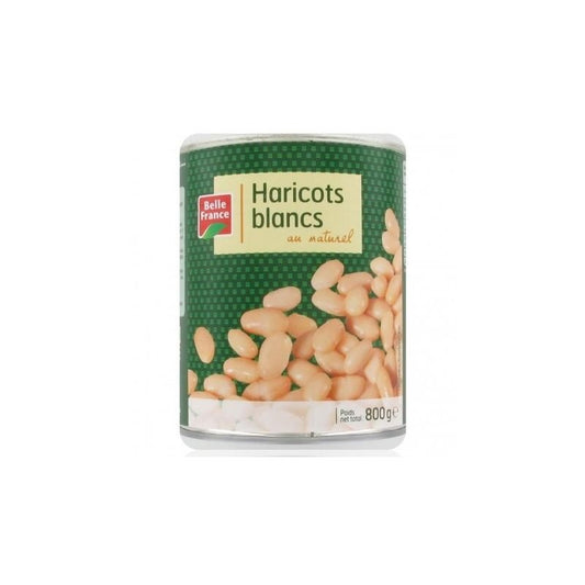 Alt : Haricots blancs en conserve Belle France 800g