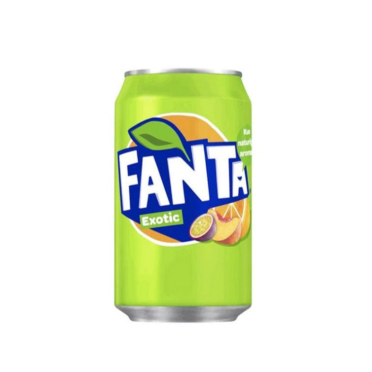 Canette Fanta Exotic 33cl rafraîchissante