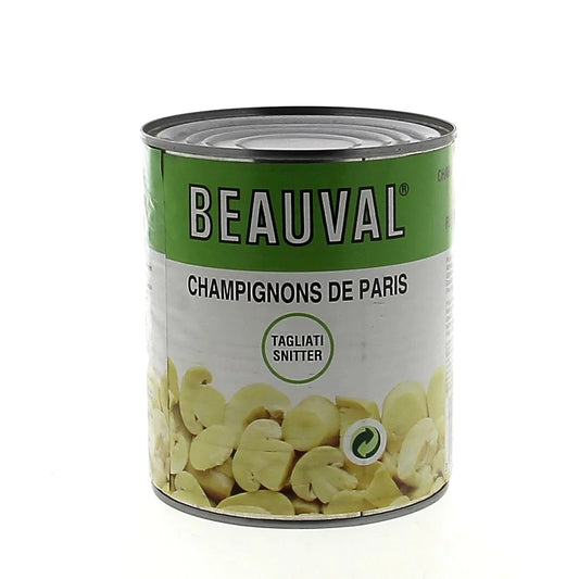 Champignons de Paris en conserve Marque Beauval champignons Champignons conservés 800g Champignons en conserve Beauval Champignons de Paris en boîte 800g Conservés en boîte 800g Beauval champignons en saumure Champignons en conserve 800g Marque Beauval conserves Champignons conservés Beauval