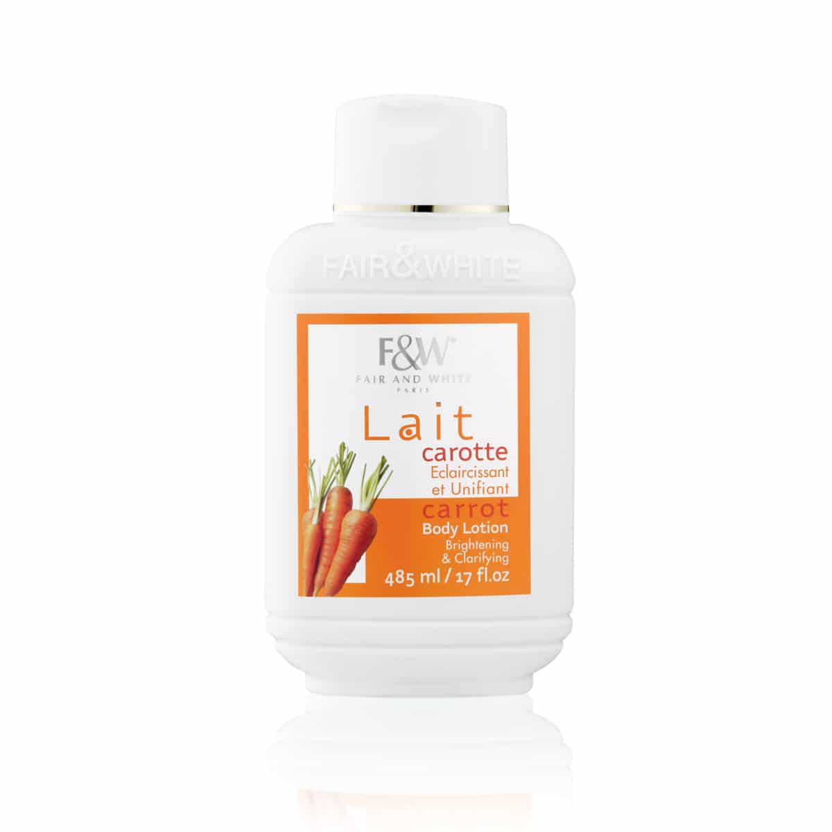 FAIR & WHITE Lait Carotte 485ml soins corps