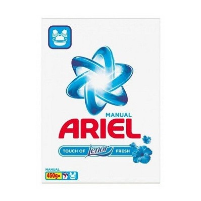 La lessive Ariel manuelle en boite de carton de 450g offre une solution efficace pour le lavage à la main. Sa formule puissante permet un nettoyage en profondeur, préservant la couleur et la qualité des tissus. La boite de carton, écologique et pratique, assure un dosage facile pour une utilisation optimale. Offrez à vos vêtements une propreté éclatante avec la lessive Ariel, une référence de confiance pour un linge impeccable.fresh,