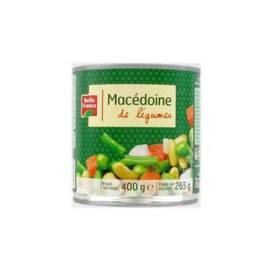 Mécdoine de légumes Belle France 400g conserve.