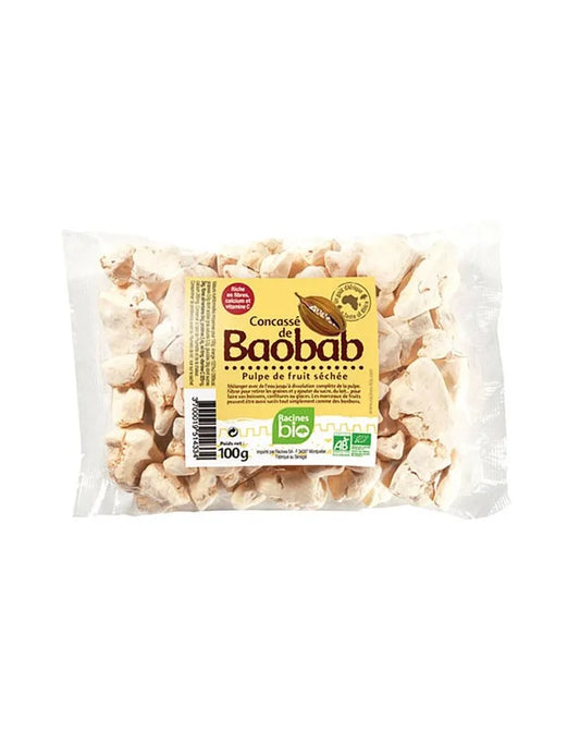 Baobab concassé 100g, fruits secs naturels