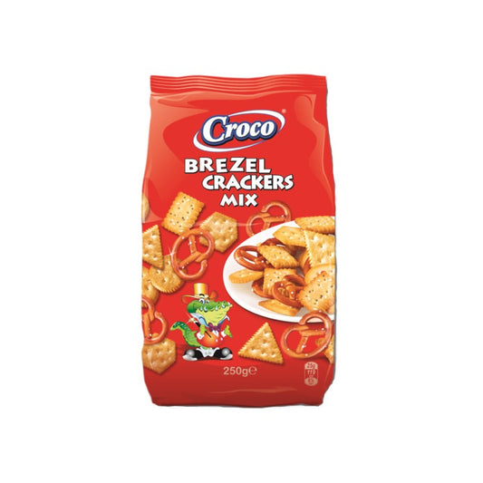 BREEL CRACKERS MIX CROCO 250G en-cas pour toutes occasions, délicieux crackers frais, livraison rapide, idéal pour collation rapide, apéritif.