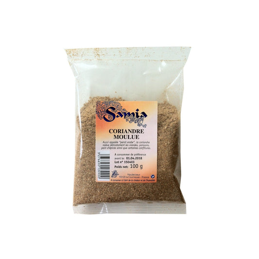 Coriandre moulue Samia 100g épices aromatiques