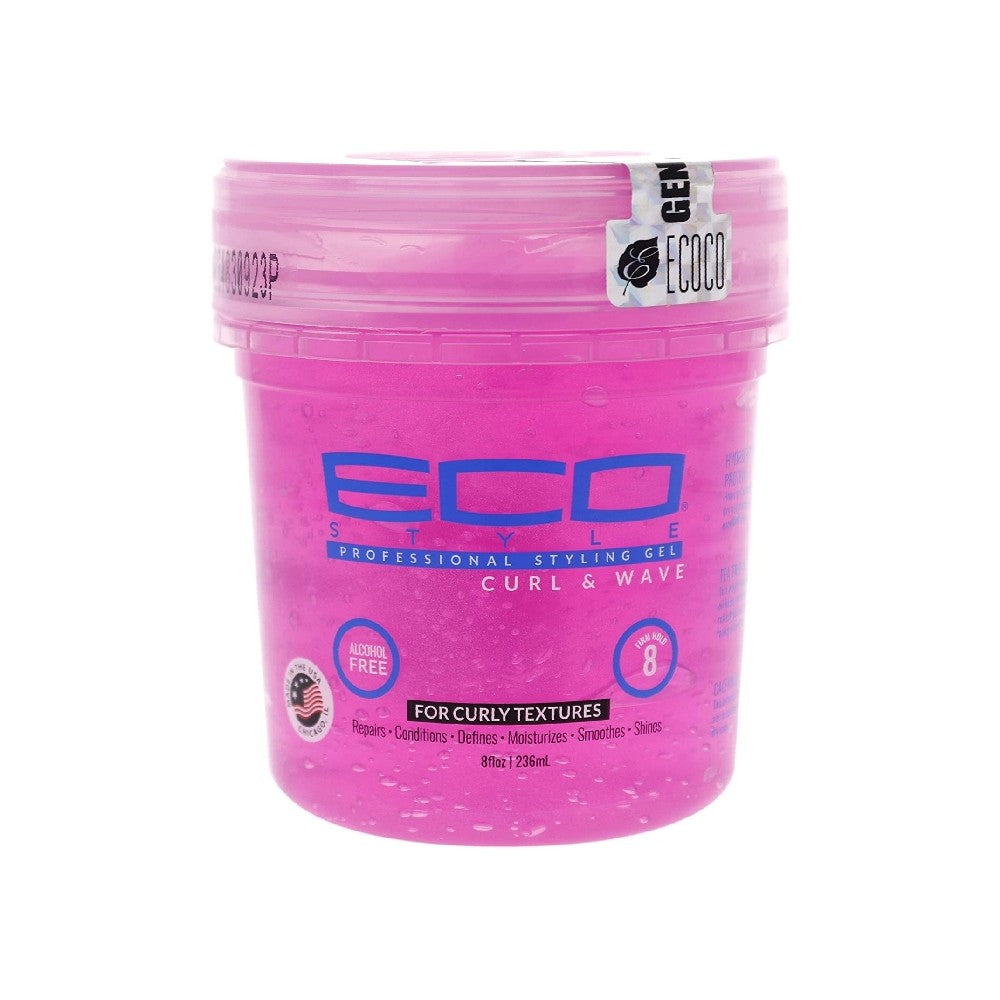 Gel coiffant ECO CURL & WAVE rose 473ml