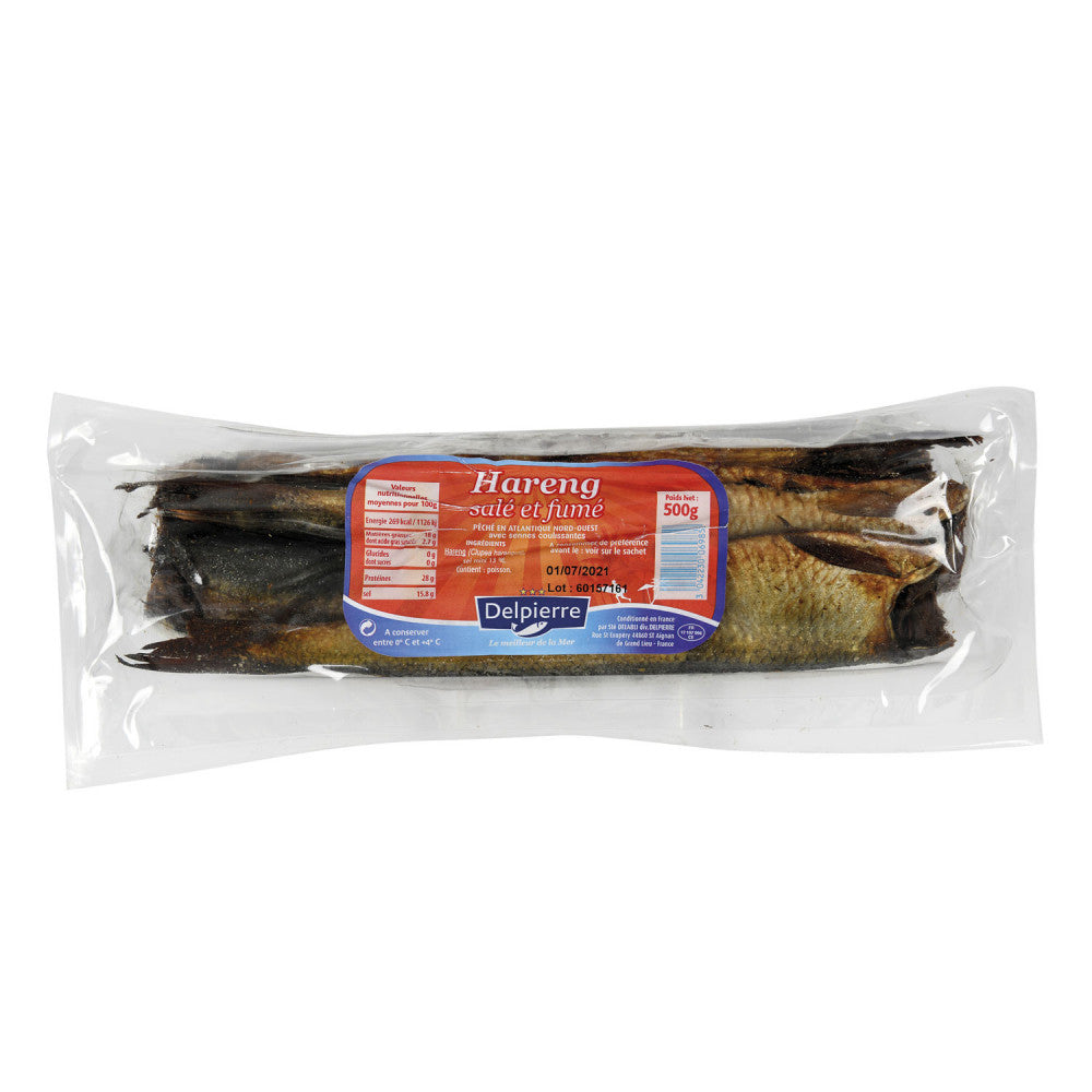 Hareng fumé Delpierre 500g, préparation savoureuse