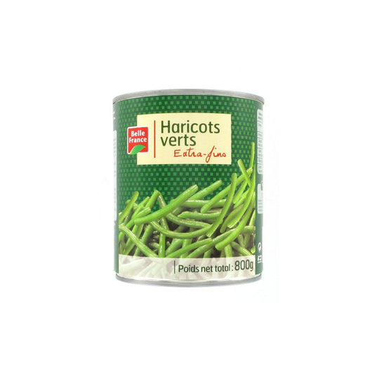 Balise 'alt' : "Conserve haricots verts extra fins 800g