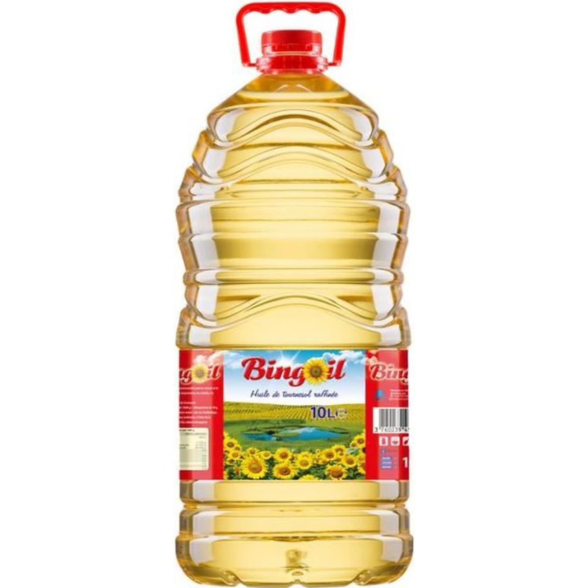 Huile en bidon de 10 litres Bingoil, Bidon d'huile de marque Bingoil, format 10L, Huile alimentaire 10L de la marque Bingoil, Format économique 10 litres Bingoil, Huile en grande quantité Bingoil, Marque Bingoil bidon 10L, Huile pour la cuisine 10 litres Bingoil, Bidon d'huile de cuisson 10L Bingoil, Huile de qualité en bidon 10 litres Bingoil, Bingoil 10L huile de cuisine.