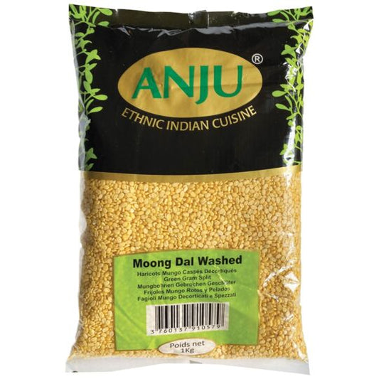 ANJU Moong Dal lavé 1kg lentilles jaunes fraîches delivery rapide qualité exceptionnelle thé.