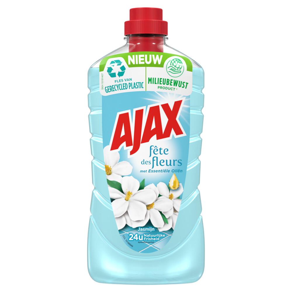 Nettoyant multi-surfaces AJAX 1L parfum jasmin, fraîcheur et éclat, livraison rapide.