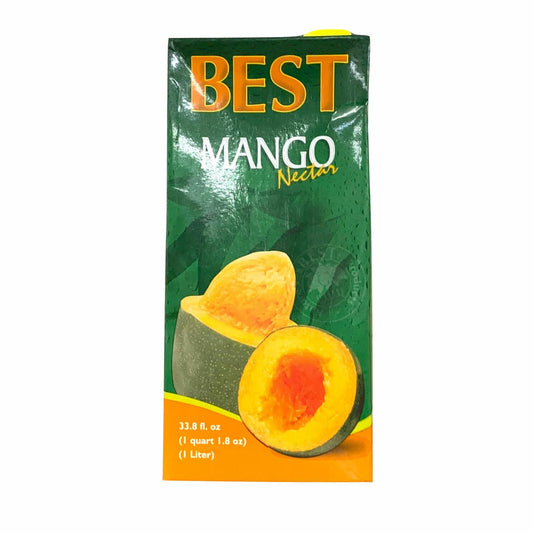 Jus de mangue Best en brique d'1 litre, Brique d'1 litre de jus de mangue Best, Jus de mangue Best prêt à boire en brique d'1 litre, Emballage de jus de mangue en brique 1 litre Best, Marque Best de jus de mangue en brique d'1 litre, Brique d'1 litre de jus de mangue prêt-à-boire Best, Jus de mangue Best en grande brique, Jus de mangue en format familial Best, Emballage pratique pour le jus de mangue Best en brique d'1 litre, Marque Best de jus de mangue en brique à emporter d'1 litre.