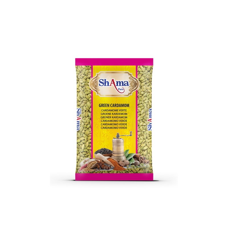 Cardamome Verte Shama 200g graines épices sublimer plats arômes intenses raffinés livraison rapide épicerie fine