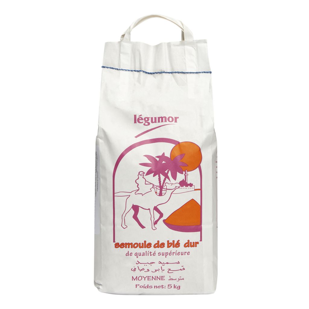 Semoule moyenne 5kg Legumor emballage