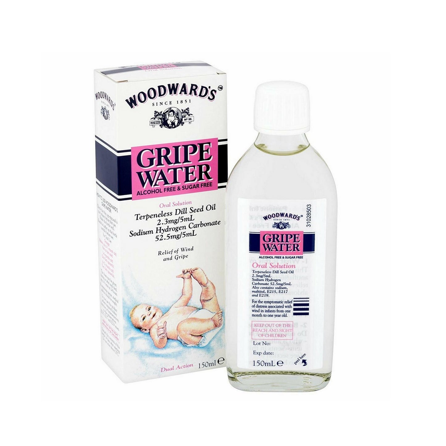 Woordward's Gripe Water 150ml flacon médicinal