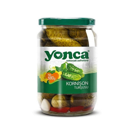 YONCA cornichons en bocal 640g